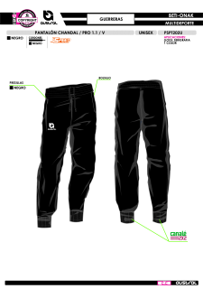 Pant. Chándal PRO 1.1 V -... 2