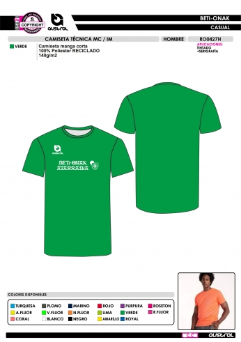 Camiseta Técnica MC IM - Verde