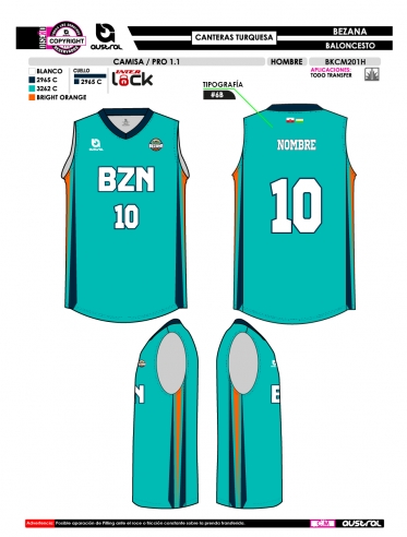 Camisa PRO 1.1 - Canteras - Turquesa