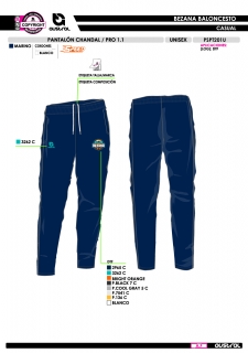 Pant. Chándal PRO 1.1 - Marino 2