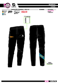 Pant. Chandal PRO 2.0 - Negro 2