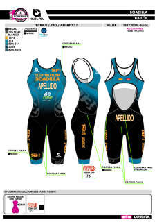 Tritraje PRO abierto 2.0 -... 2