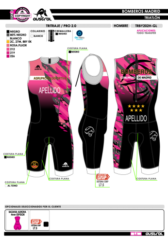 Tritraje PRO 2.0 - Rosa