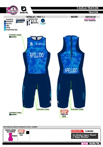 Tritraje PRO 1.1 - Marino