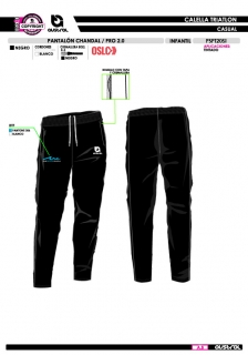 Pant. Chándal PRO 2.0 - Negro 2