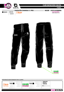 Pantalón Chándal V PRO - Negro 2