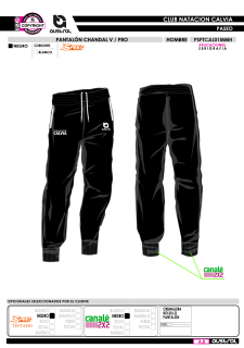 Pantalón Chándal V PRO - Negro 2