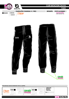 Pantalón Chándal V PRO - Negro 2