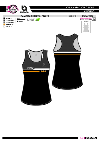 Camiseta Tirantes PRO 2.0 - Negro