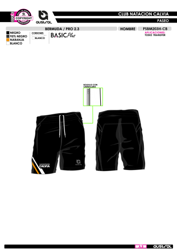 Bermuda PRO 2.3 - Negro