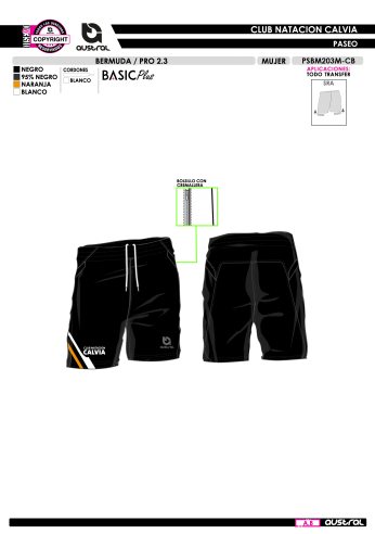 Bermuda PRO 2.3 - Negro