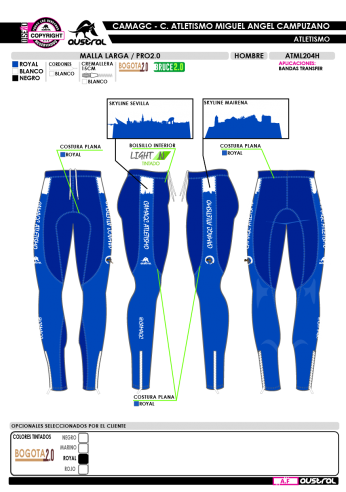 Malla larga PRO 2.0 - Royal