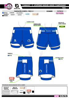 Pantalón Corto PRO 2.1 - Royal 2