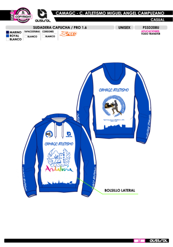 Sudadera Capucha PRO 1.6 - Blanco Sudadera Capucha PRO 1.6 - Blanco