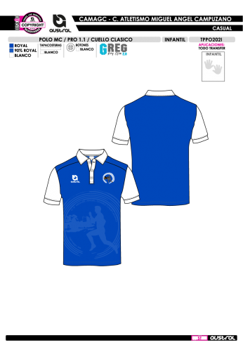 Polo MC PRO 2.0 - Royal Polo MC PRO 2.0 - Royal