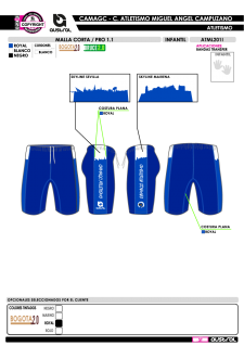 Malla Corta PRO 1.1 - Royal 2