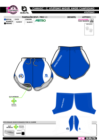 Pantalón Split PRO 1.1 - Royal
