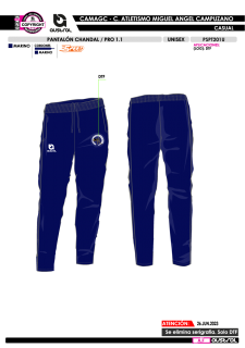 Pant. Chándal PRO 1.1 - Marino 2