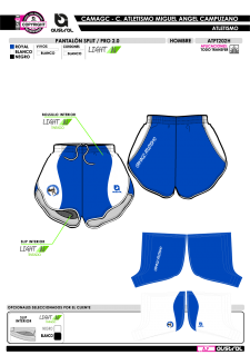 Pantalón Split PRO 2.0 - Royal 2