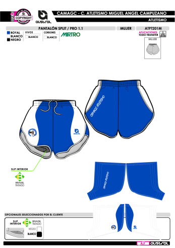 Pantalón Split PRO 1.1 - Royal