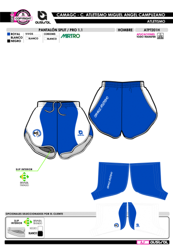 Pantalón Split PRO 1.1 - Royal