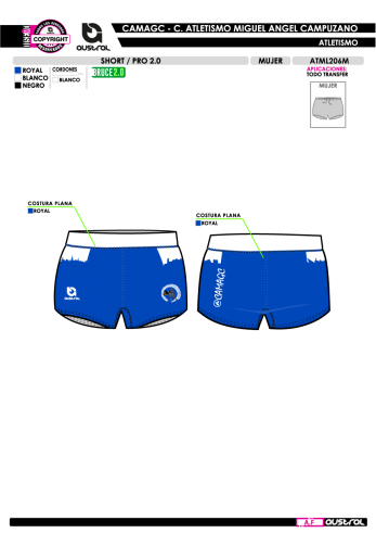 Short PRO 2.0 - Royal