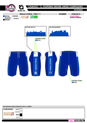Malla Corta PRO 1.1 - Royal