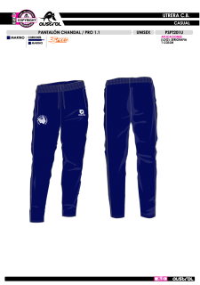 Pant. Chándal PRO 1.1 - Marino 2