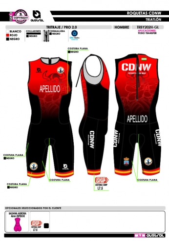 Tritraje PRO 2.0 - Rojo