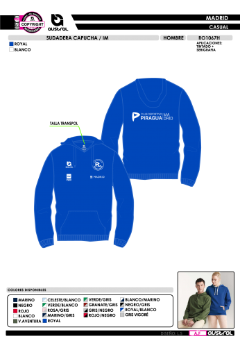 Sudadera Capucha IM - Royal