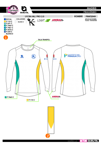 Lycra ML PRO 2.0 - Blanco