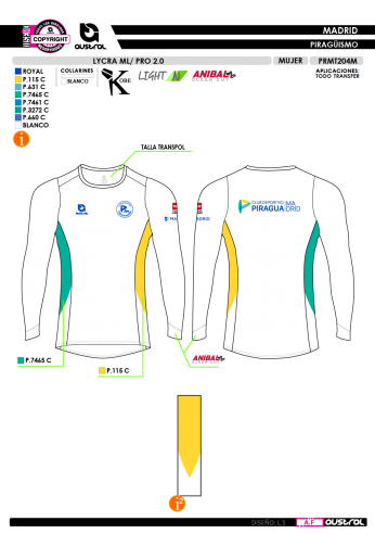 Lycra ML PRO 2.0 - Blanco