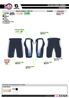 Malla Corta PRO 2.0 - Marino 2