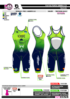 Tritraje PRO abierto 2.0 -... 2