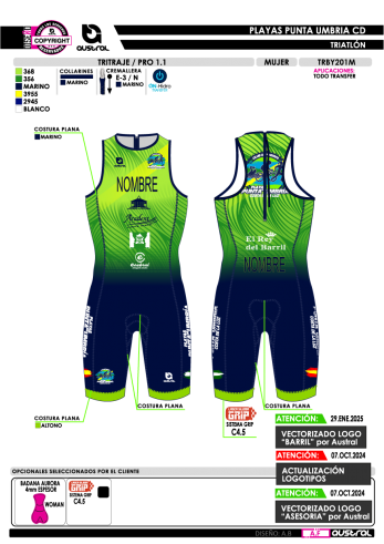 Tritraje PRO 1.1 - Verde