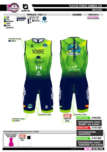 Tritraje PRO 1.1 - Verde