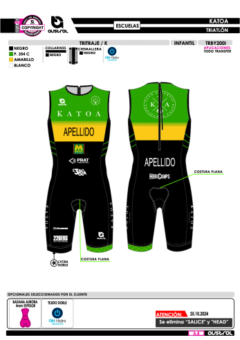 Tritraje K - Escuela - Verde