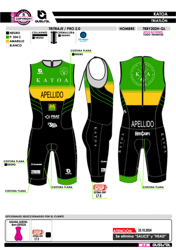 Tritraje PRO 2.0 - Verde