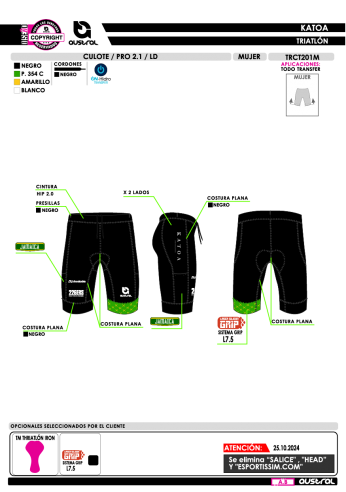 Culote PRO 2.1 LD - Negro