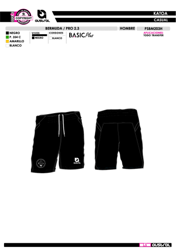 Bermuda PRO 2.3 - Negro