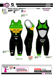 Tritraje PRO 3.0 cerrado CE... 2