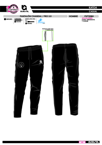 Pant. Chándal PRO 3.0 - Negro