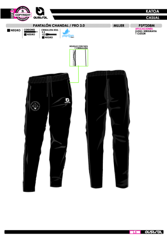 Pant. Chándal PRO 3.0 - Negro