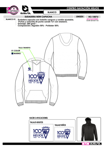 Sudadera New Capucha IM - Blanco