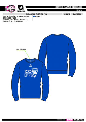 Sudadera Cuello Redondo IM - Royal