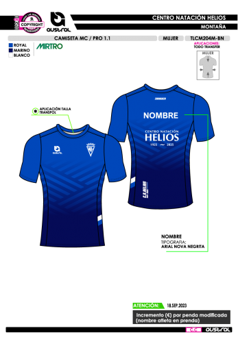 Camiseta MC PRO 1.1 - Montaña - Royal Camiseta MC PRO 1.1 - Montaña - Royal