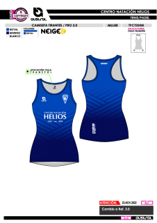 Camisa Tirantes PRO 3.0 -... 2