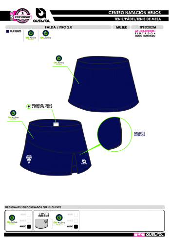 Falda PRO 2.0 - Marino