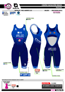 Tritraje PRO abierto 2.0 -... 2