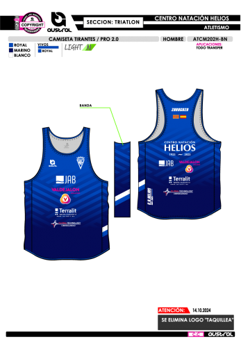 Camiseta Tirates PRO 2.0 - Triatlón -...
